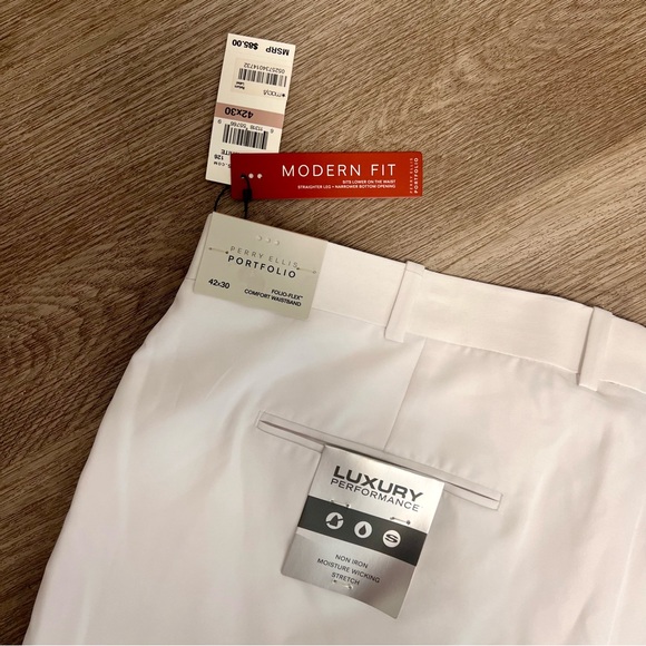Perry Ellis Portfolio Modern Fit Dress Pants E4 - Picture 9 of 10